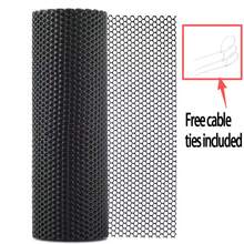 Thickened Pet Balcony Anti-Fall Net, Comes With Strapping, Plastic Window Protective Net, Tear-Resistant Safety Net, Suitable For Cats, Kids, Gardens, And Stair Railings - Black - View 11