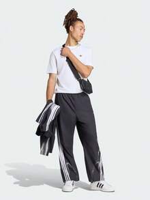 Adidas Originals Men's A6 TRACKPANT Woven Long Pants LH3265 - Black and White - View 7