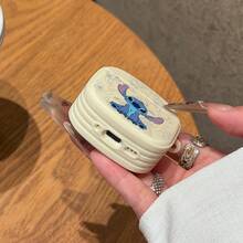Miniso Disney Stitch Earphone Case Compatible With AirPods 1/2/3/4/5/AirPods Pro/Pro 2 Cute Cartoon Stitch Earphone Case - White - View 3