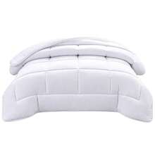 White Polyester Quilted Comforter With Square Pattern, Soft Breathable Duvet Insert, Available In 160x220cm, 180x220cm, 220x220cm And 220x240cm - White - View 14