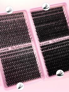 MAANGE 780pcs Dense Lash Clusters 20P/40P/60P/1000P Thick Black Dramatic Eyelash Bundles, DIY Lash Extensions, Voluminous Curly Single Cluster Lashes, Suitable For Daily, Party And Stage, Girls Gift, Women's Gift, Cluster Lashes, Lash Extensions, Affordable Gift - D - View 11