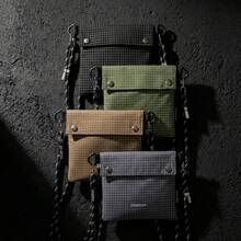 Mountain Style Plaid Crossbody Small Bag, Skateboard Streetwear Neck Bag, Woven Climbing Rope Multifunctional Square Bag, Youth Versatile Portable Shoulder Bag, Phone Bag, Coin Purse - Multicolor - View 5