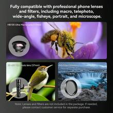 APEXEL Phone Lens Photography Accessory, 17mm+37mm Multi-Function Stretch Clip, Universal Phone Holder Compatible With Macro, Wide Angle & Other Lenses (Lenses Not Included) - View 5