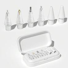 4/6PCS Replacement Nib Tips For Apple Pencil, Compatible With 1st/2nd Gen , Paperless Learning, Pro Metal Needle Nib - Multicolor - View 2