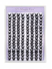 DIY Individual Lashes,16 Rows, Golden / Pink / Silver Glitter Mixed False Eyelashes, Individual Eyelashes, False Eyelashes, Natural Soft High Quality, Suitable For Professional Eyelash Salons, Halloween, Christmas, DIY Eye Makeup - View 13