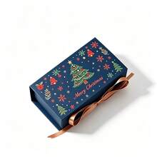 5pcs/Pack Cute Christmas Tree & Santa Claus Candy Gift Boxes, Christmas Packaging Gift Boxes For Baking, Candy, Cookies, Party Favors, Gift Decoration Paper Boxes - View 12