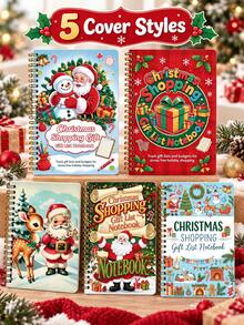 Christmas Gift Card Book For Her, Holiday Gift Card Storage Book With Slots,Santa Claus Theme Spiral Notebook, Holiday Greeting Card Collection Album,Cute Pink Christmas Gift Card Holder, Christmas Gift For Wife, Girlfriend, Mom - Multicolor - View 10