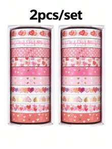 1/2/4pcs Gold Foil Creative Washi Tape, 2m Long, Suitable For Handmade Stickers, Creative Masking Tape, Scrapbook Decoration, Journal Decoration, Back To School Essential - Multicolor - View 10