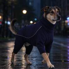 Quilted Winter Dog Jumpsuit, Warm Fleece Pet Coat, Full Leg Coverage, Soft Dog Jacket, Suitable For Small Medium Large Dogs - Multicolor - View 3