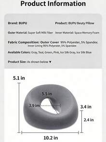 Ergonomic Memory Foam Face Down Pillow, Comfortable Desk Nap Pillow, Massage Headrest For Home And Beauty Salon Use - Multicolor - View 10