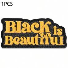 1pc Black Theme "Black Is Beautiful" Iron-On Patch, Suitable For Truck Driver Hats, Jackets, Bags, Backpacks, Essential Embroidery Decoration Patch For Small Business Startups - 1pcs-blc - View 8