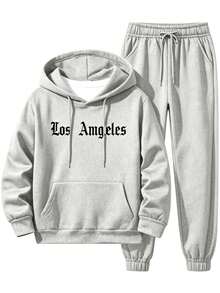 Impala Men Hoodie Co-Ords - Grey - View 1