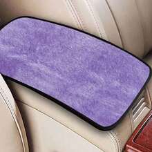 1pc Black & White Universal Car Armrest Box Pad, Plush Car Interior Center Console Cover, Armrest Box Protective Cover Interior Accessory - A - View 9