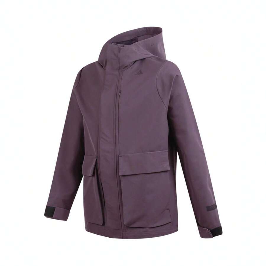 Adidas Men's Fashion Minimalist Comfortable Sports Casual Hooded Jacket Outerwear Spring/Autumn JM0961 - Purple - View 1