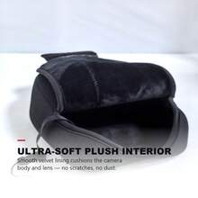 Túi đựng trong máy ảnh bằng neoprene dày, bao bảo vệ máy ảnh DSLR chống sốc, lót mềm có túi trước - Xem 3