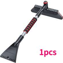 Car Snow Shovel, Multi-Functional Portable Ice Scraper, Detachable Telescopic Handle Snow Shovel, Sturdy And Durable Structure, Rotatable Brush Head, Easy To Store, Suitable For Car Ice Removal, Snow Removal, Glass Cleaning And More. - A - View 13