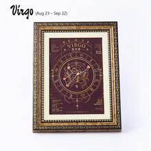 1 Buah Bingkai Foto Kristal Zodiak Alami, Bingkai Foto Batu Permata Energi Penyembuhan, Ornamen Meja Batu Reiki, Dekorasi Meja Rumah & Spiritual - Bingkai Foto Dua Belas Zodiak - View 15