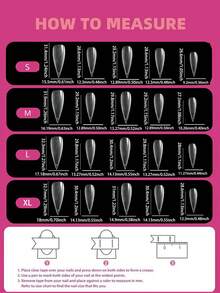 10PCS-Handmade Press On Nails, Stiletto Shape, Fall Nails,Nail Art,Y2K Style, Reusable, Black, Paired With French Style, 3D Design, Suitable For Wedding,Autumn,Winter,Daily Wear, Parties, Vacations, And Also The Best Holiday Gift For Women. - Black - View 4