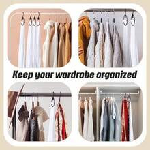 30/10/5pcs Scarf Holder Scarf Display Hook Durable Plastic Scarf Hangers Space-Saving Scarf Round Storage Solution For Scarves, Headscarves, Shawls Ideal For Closets, Dressers, And Travel - Silver - View 3