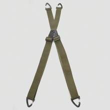 1pc Solid Color Elastic Strap Suspenders 4-Clip All Season Men's - A - View 11