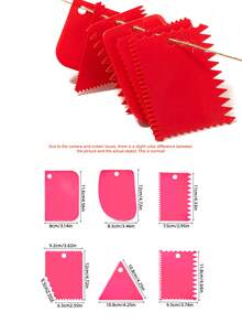 Clay Texture Scraper, Professional Clay Shaping Tool. Plastic 6-Piece Set In 6 Colors. Suitable For Clay Shaping, Clay Texture Smoothing, Plaster Mold Refinement, DIY Handicraft Production And Artistic Creation. - Multicolor - View 4