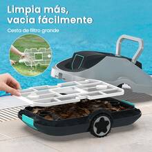 INSE C1 Cordless Automatic Robotic Pool Cleaner, Pool Floor Vacuum - Silver - View 5
