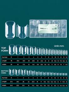 Dual-Effect Foot Nail Extension Mold, High-Transparency Flexible ...