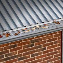 Gutter Guard, 152mm Width, Aluminum Leaf Filter DIY Gutter Cover, 52 PCS 528cm Total Length, 4mm Hole Diameter & 0.5mm Thick Fits Any Roof Or Gutter Type - 52 Pcs - View 1
