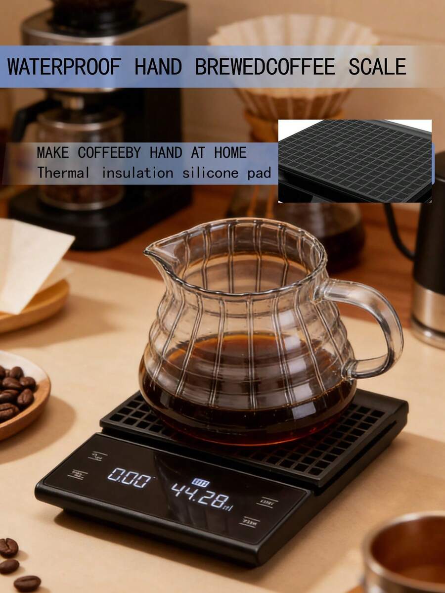 [New Year Best-Seller] Smart Coffee Scale With Timer (1-Pack), High-Precision Food Scale, Kitchen/Baking Scale, Design (Batteries Not Included) - Kitchen scales - View 1