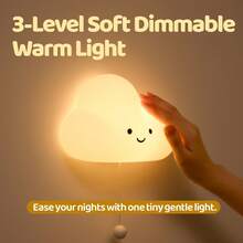 [Cloud Wall Lamp] Rechargeable Cloud Wall Lamp, 1pc LED Desk Lamp, Eye ...