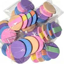 Double-Sided Macaron Makeup Sponge, Dry And Wet Use, Soft And Skin-Friendly, Makeup Tool, Foundation And Concealer Sponge, Halloween, Girls Makeup Accessory - Multicolor - View 10