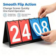 1PC Digital Portable Table Top Flip Scoreboard For Basketball Soccer Badminton Volleyball Outdoor Sports Multi-Functional Coaches Sports Competition Score Keeper Portable Multi-Sport Game Scoreboard - Multicolor - View 5