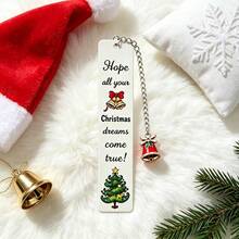 Thoughtful Christmas Holiday Gift, "May All Your Christmas Dreams Come True" Christmas Bookmark For Book Lovers, Holiday Gift For Reading Enthusiasts, Christmas Stocking Filler - Christmas Bookmarks - View 4