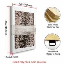 1/3pcs Framed/Unframed Luxury Fashion Animal Pattern Canvas Poster Abstract Leopard Zebra Print Stockholm Style Wall Art Maximalist Y2K Aesthetics Decor For Office,Studio,Entryway,Living Room,Modern Home Decoration - Poster - View 16