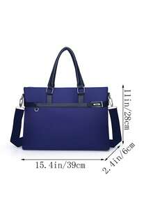 Men's Casual Business Briefcase Handheld Document Bag Lightweight Waterproof Oxford Cloth 14-Inch Laptop Bag For Work And Commute - Multicolor - View 3