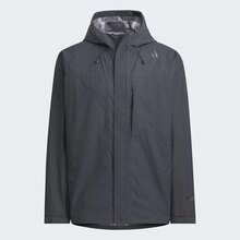 Adidas Men's Spring/Autumn Outdoor Casual Sports Hooded Jacket Woven Softshell Coat JM0978 - Dark Heather Gray - View 2
