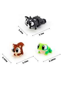 3D Printed Animal Toys, 3D Printed Figure Set - Movable Joint Figure Set, Suitable For Adults, Home Office Desk Pet And Display, Gift Bag Filler, Party Favor, Suitable For Boys And Girls 3D Toys - Multicolor - View 10
