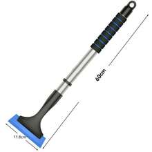 Car Oxford Snow Shovel Aluminum Alloy Telescopic Snow Shovel Multi-Function Glass Snow Scraper Cleaning Scraper Snow Brush - A - View 14