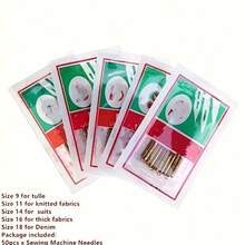 10/50Pcs Household Titanium Plated Universal Sewing Machine Needles For Sewing Macine Sewing Needles,Golden - Multicolor - View 5