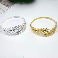 4PCS/2PCS/1PC Minimalist Luxury Metal Alloy Leaf Curtain Tiebacks With Creative Sheer Curtain Rings, Tie-Back Loops And Straps - Metal Leaf Curtain Tieback - View 2