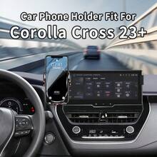 Car Phone Holder Custom For Corolla, Center Control Screen Navigation Mount, Aluminum Alloy Base, No Adhesive Required, Easy Installation - Set - View 9