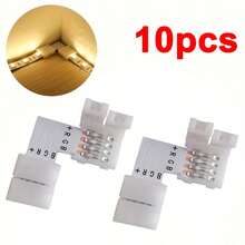 10pcs/Pack L-Shaped Corner No-Weld Connectors - White - View 7