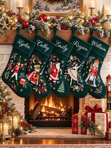 Personalized Nutcracker Christmas Stockings,Custom Family Stockings With Name,Monogrammed Stocking,Holiday Decorations ,2026 Christmas Gift - Multicolor - View 7