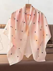 1pc New Fashion Polka Dot Print Multi-Pattern Square Scarf Bandana - Multicolor - View 3