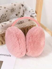 Winter Warm Plush Earmuffs, Faux Rabbit Fur Ear Protectors, Back-Wearing Style, Korean Version, Cold-Proof Boy's - A - View 10