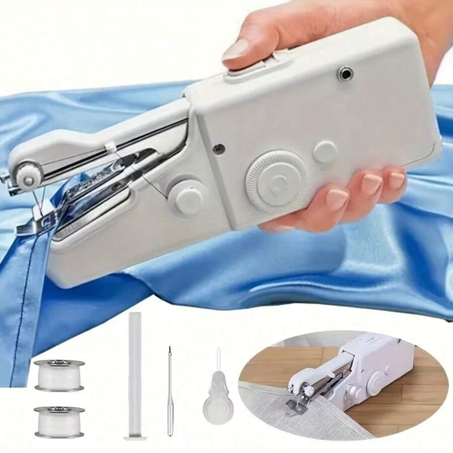 SMEGGEMS Máquina de Costura Elétrica Portátil de Mão Mini Sem Fio ...