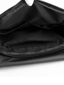 New Solid Color Nylon Material Flap Motorcycle Bag Men's Business Casual Crossbody Bag - Multicolor - View 6