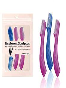 Women's Facial Moisturizing Smooth Shaver, Eyebrow Trimmer, 3-In-1 Facial Hair Removal Tool, Removes Fine Fuzz, Facial Exfoliating Razor, Women's Grooming Tool, Eyebrow Shaping Tool, Includes Precision Cap For Eyebrow Trimming, Suitable For Daily Use Or Travel - Multicolor - View 10