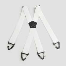 1pc Solid Color Elastic Strap Suspenders 4-Clip All Season Men's - A - View 14