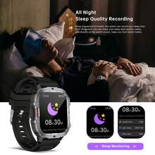Sports Smart Watch, 2.01-Inch HD Display, Zinc Alloy Body, 350mAh Large Capacity Battery, Multiple Sports Modes, Message And Call Notifications, Multi-Functional Smart Watch, Sports Style Smart Watch Compatible With Android And IOS - View 6